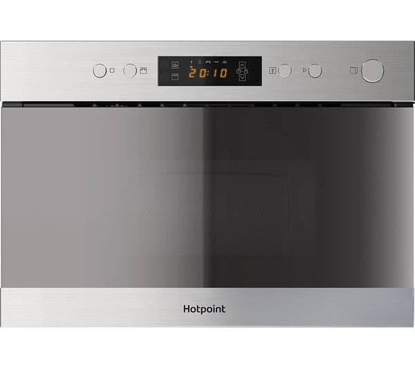 HOTPOINT MN 314 IX H Built-in Microwave with Grill - Stainless Steel - Image 1