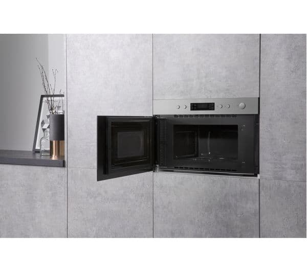 HOTPOINT MN 314 IX H Built-in Microwave with Grill - Stainless Steel - Image 4