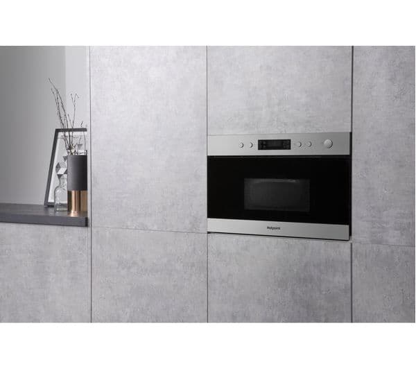 HOTPOINT MN 314 IX H Built-in Microwave with Grill - Stainless Steel - Image 5