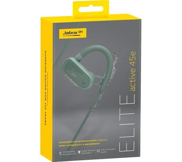 JABRA Elite Active 45e Wireless Bluetooth Sports Earphones - Mint Green - Image 3