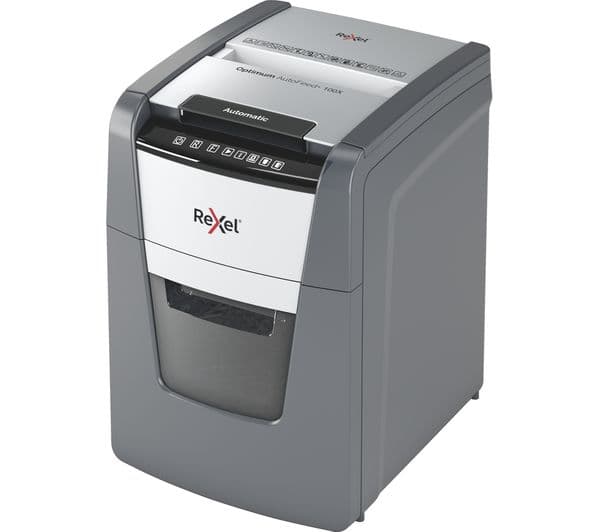 REXEL Optimum AutoFeed+ 100X Cross Cut Paper Shredder