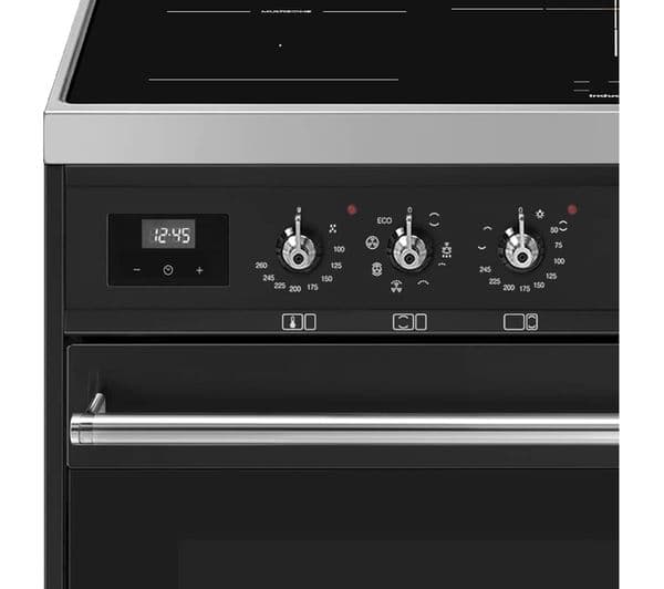SMEG C92IMAN9 90 cm Electric Induction Range Cooker - Anthracite - Image 2