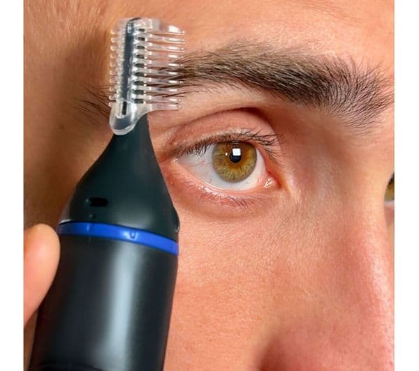 REMINGTON Nano NE3850 Wet & Dry Nose & Ear Trimmer - Grey & Blue - Image 6