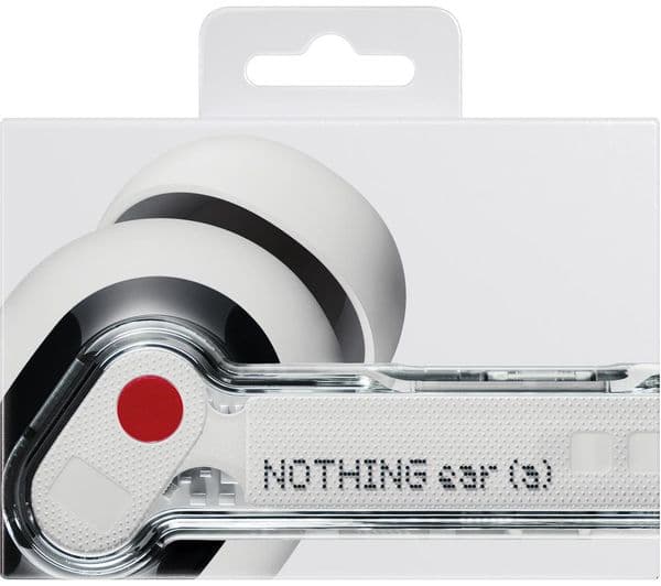 NOTHING Ear (a) Wireless Bluetooth Noise-Cancelling Earbuds - White - Image 5