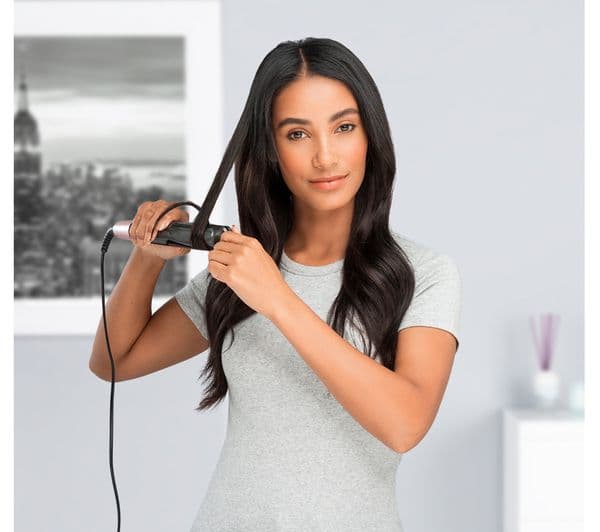 REMINGTON Curl & Straight Confidence S6606 Hair Straightener - Grey & Pink - Image 9