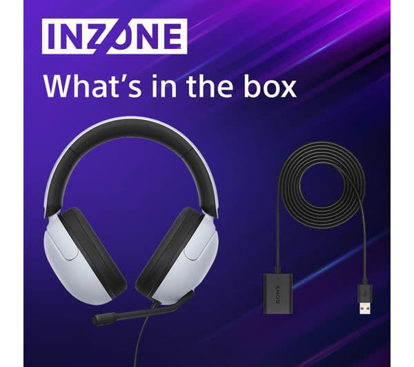 SONY INZONE H3 PS5 & PC Gaming Headset - White - Image 5