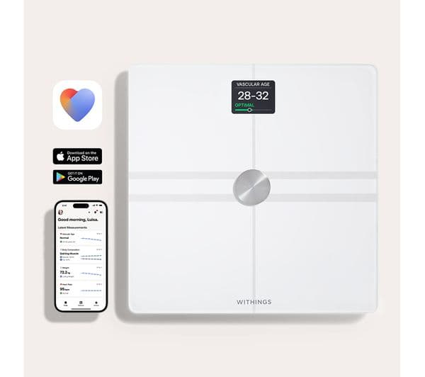 WITHINGS Body Comp Bathroom Scale - White | A1 Tech Deals