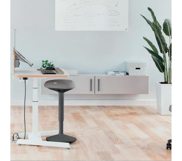 LEITZ Ergo Active Standing Stool with Comfort Seat - Dark Grey - Image 3