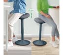 LEITZ Ergo Active Standing Stool with Comfort Seat - Dark Grey thumbnail 4