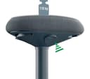 LEITZ Ergo Active Standing Stool with Comfort Seat - Dark Grey thumbnail 10