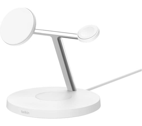 Belkin BoostCharge Pro Qi2 3-in-1 Charger White - Image 1