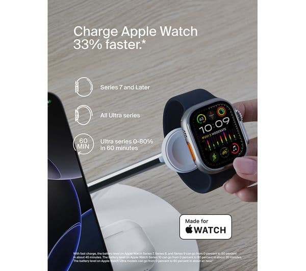 Belkin BoostCharge Pro Qi2 3-in-1 Charger White - Image 4
