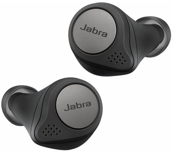 JABRA Elite Active 75T Wireless Bluetooth Noise-Cancelling Sports Earbuds - Titanium Black - Image 1