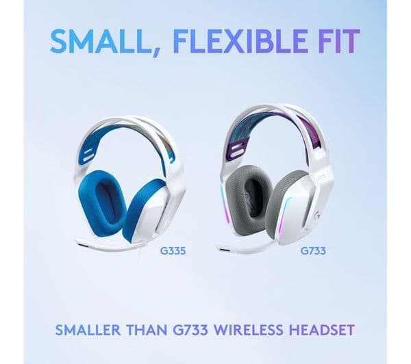 Logitech G335 Headphones White & Blue - Image 5