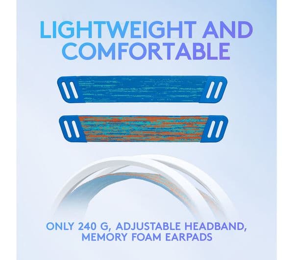 Logitech G335 Headphones White & Blue - Image 6