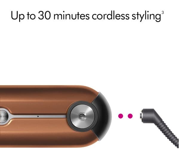 DYSON Corrale Hair Straightener - Bright Copper & Bright Nickel - Image 4