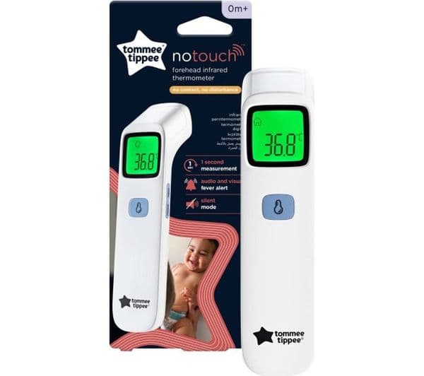 TOMMEE TIPPEE NoTouch Digital Forehead Thermometer - White & Blue - Image 2