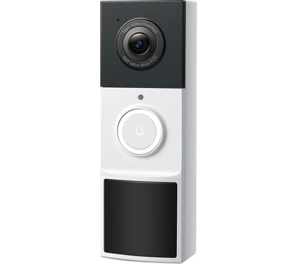 TP-LINK Tapo D210 2K 3 MP WiFi Video Doorbell with Chime - White - Image 1