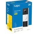 TP-LINK Tapo D210 2K 3 MP WiFi Video Doorbell with Chime - White thumbnail 2
