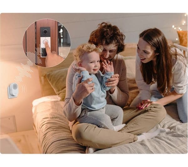 TP-LINK Tapo D210 2K 3 MP WiFi Video Doorbell with Chime - White - Image 8