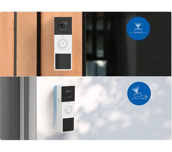 TP-LINK Tapo D210 2K 3 MP WiFi Video Doorbell with Chime - White - Image 9