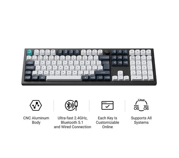 KEYCHRON Q6 Max Wireless Mechanical Gaming Keyboard - Carbon Black - Image 2