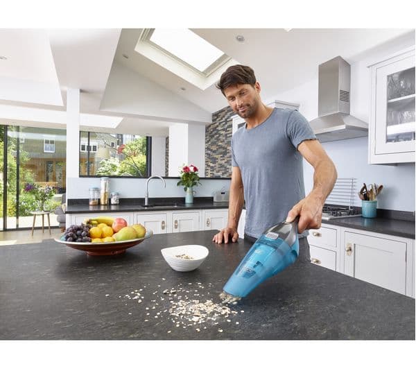 BLACK + DECKER Wet & Dry Dustbuster WDC215WA-GB Handheld Vacuum Cleaner - Blue - Image 2