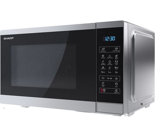 SHARP YC-MS252AU-S Solo Microwave - Silver - Image 7