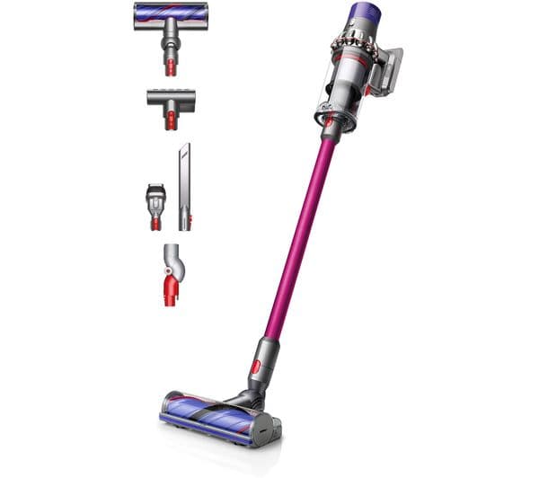 DYSON V10 Extra Cordless Vacuum Cleaner - Nickel & Fuchsia