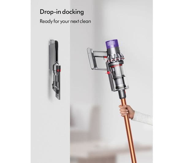 DYSON V10 Extra Cordless Vacuum Cleaner - Nickel & Fuchsia - Image 4