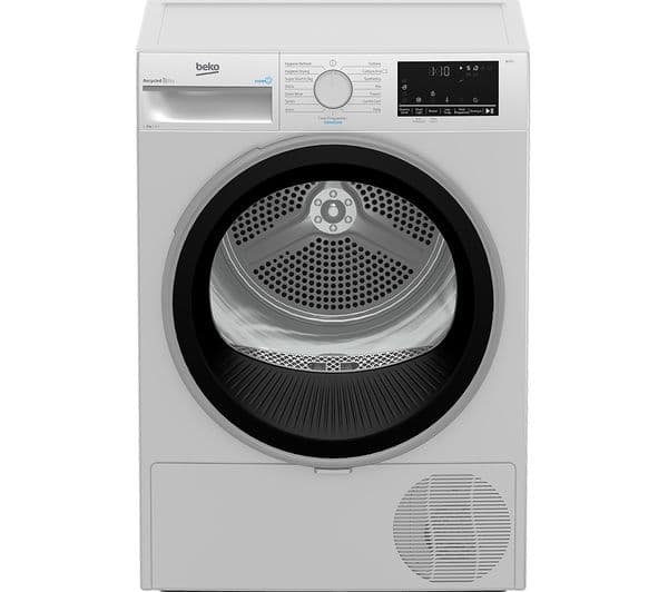BEKO Pro B3T48231DW 8 kg Heat Pump Tumble Dryer - White - Image 1