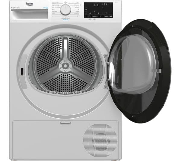 BEKO Pro B3T48231DW 8 kg Heat Pump Tumble Dryer - White - Image 4