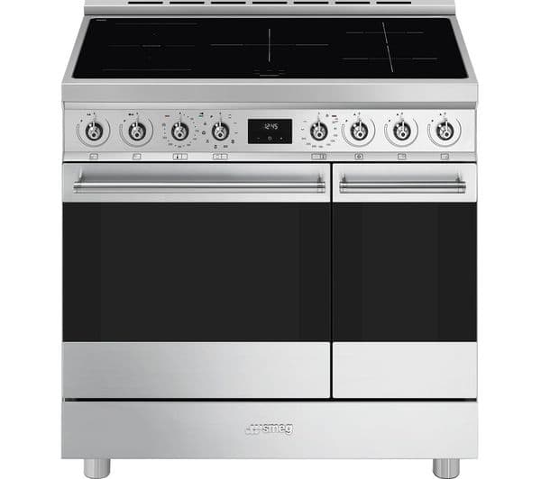 SMEG C92IPX2 90 cm Electric Induction Pyrolytic Range Cooker - Stainless Steel - Image 1
