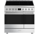 SMEG C92IPX2 90 cm Electric Induction Pyrolytic Range Cooker - Stainless Steel thumbnail 1