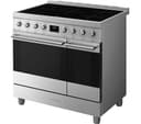SMEG C92IPX2 90 cm Electric Induction Pyrolytic Range Cooker - Stainless Steel thumbnail 5