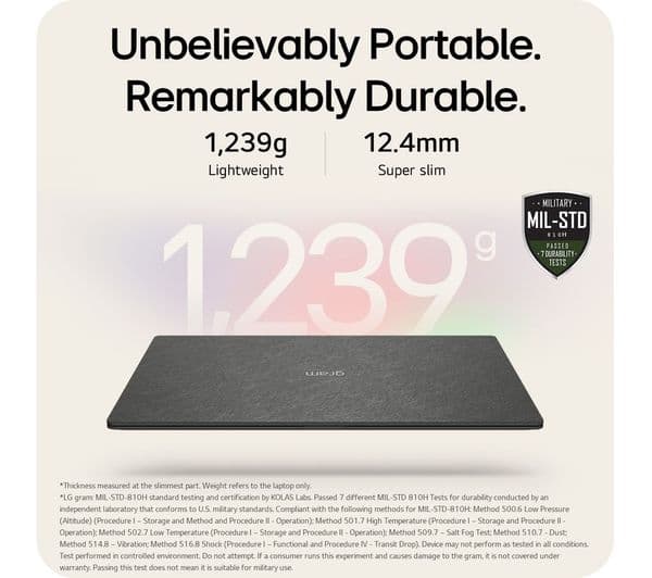 LG gram Pro 16Z90TS-G.AU79A1 Intel Core Ultra 7 16GB 1TB Grey - Image 6