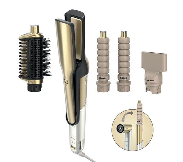 SHARK Glam Straight & Waves Multi-Styler HD6041SUK - Gold