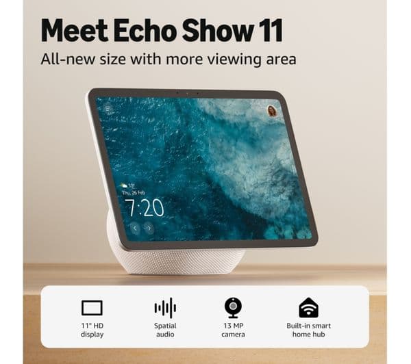Amazon Echo Show 11 2025 Glacier White - Image 5