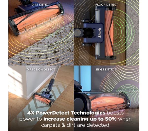 Shark PowerDetect IA1241UKT Speed Clean & Empty Pet Pro Cordless Vacuum Cleaner - Ultramarine - Image 3