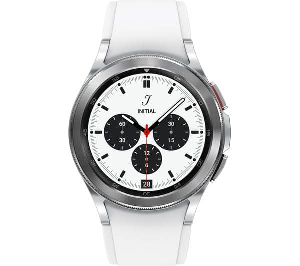 SAMSUNG Galaxy Watch4 Classic 4G with Bixby & Google Assistant - Silver, 42 mm - Image 1
