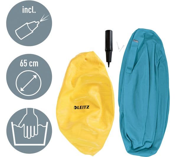 LEITZ Ergo Cosy Sitting Ball - Blue - Image 2