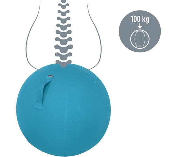 LEITZ Ergo Cosy Sitting Ball - Blue - Image 4