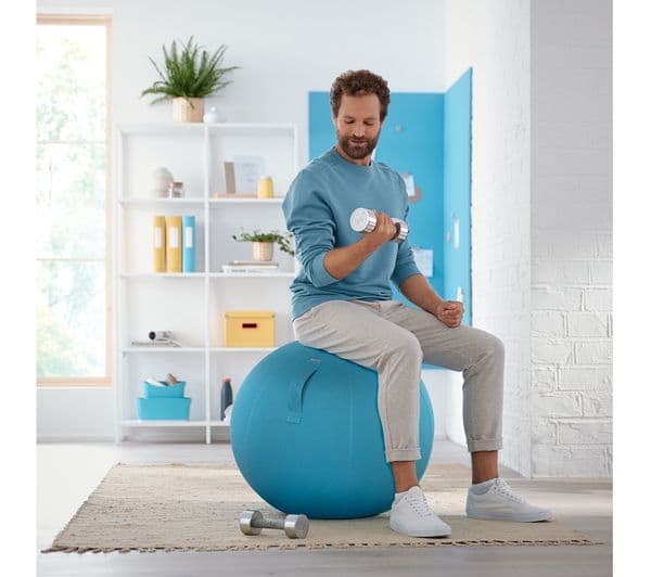 LEITZ Ergo Cosy Sitting Ball - Blue - Image 9