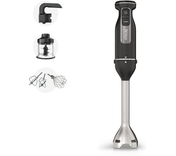 Ninja Foodi 3-in-1 CI100UK Hand Blender, Mixer & Chopper - Black - Image 1