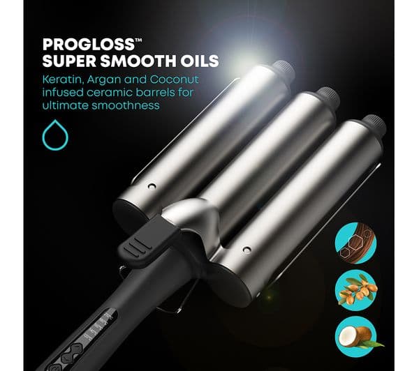 REVAMP Boho Beach Waver XL Professional Ceramic Waver - Black - Image 7