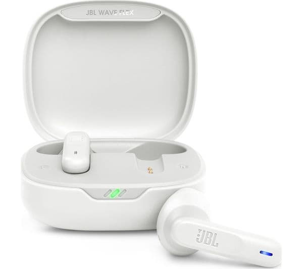 JBL Wave Flex Wireless Bluetooth Earbuds - White - Image 2