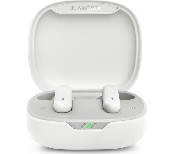 JBL Wave Flex Wireless Bluetooth Earbuds - White - Image 3