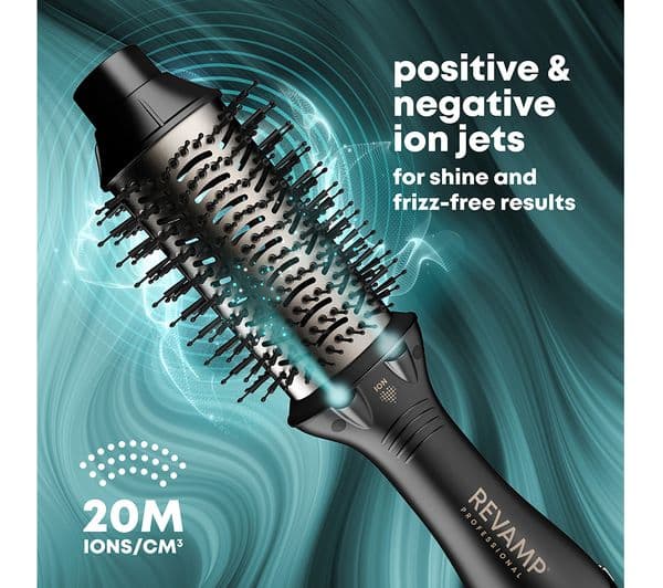 REVAMP Volume Blow Dry Hot Air Styler - Black - Image 8