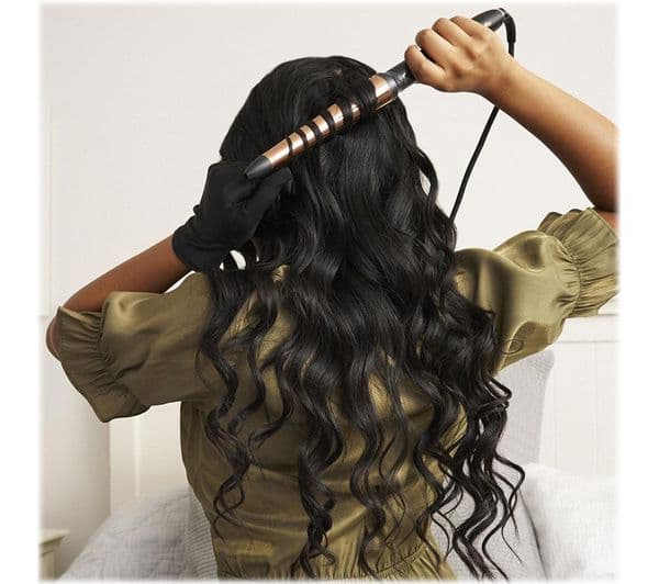 BABYLISS Titanium Brilliance 2358U Conical Wand - Gold & Black - Image 3