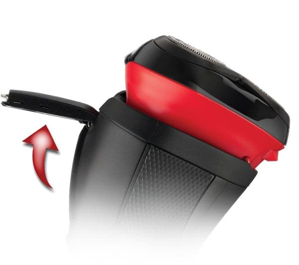 REMINGTON R3 Style Series Rotary Shaver - Black & Red - Image 6